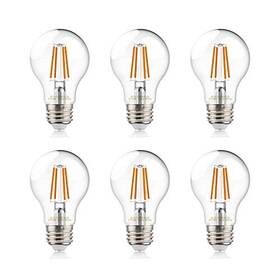 A19-f60c-6p Zhejiang Klite Lighting Holdings Co A19 Led Filament Bulbs 60w Equivalent Edison Vintage Dimmable Energy