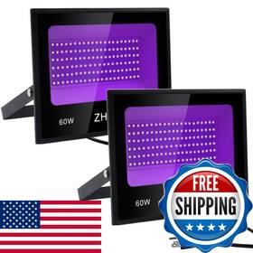 Zhma B07mdj6s51 60w Black Lights Flood Lightblacklight Plug And Switch For Glow Party