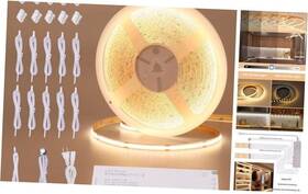 Zhong Yi 750405806065 12v Cob Led Under Cabinet Strip Lighting Kit 32.8ft 3000k Warm White Cuttable