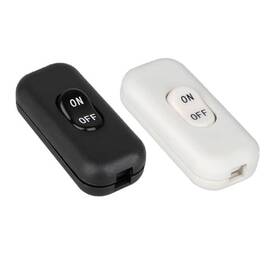 2pnfcs-us Zo.yehaa 2pcs Inline Cord Switch On/off Lamp Control Appliance White Black