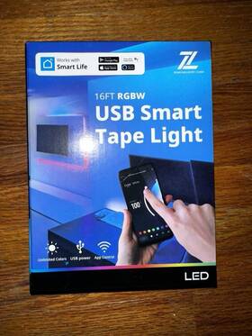 1007894707 Zone Industry Corp New In Factory Sealed Packaging Usb Smart Tape Light Led Multi Color Remote