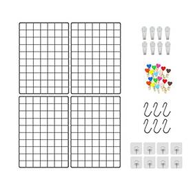 X15.7 Zuokemy 740283491514 4 Pieces Mounted Photo Grid Wall Decorative Black/11.8 Inch