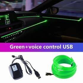 Zxjsg 680376296506 Voice Control Atmosphere Usb Light Led Decorative Strip Red 39.37 In