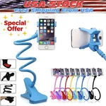 Universal Lazy Mobile Phone Gooseneck Stand Holder Flexible Bed Desk Table Clip. Fixed Price $5.16.