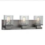Elk Home 11942/3 Hotelier 22" Wide 3-LIGHT Vanity Weathered Zinc. Fixed Price $125.00.