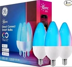 Ge Cync Smart Led Light Bulbs, Color Changing Decorative Indoor Wif. Fixed Price $18.99.