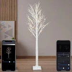 Smart Lighted Birch Twig Tree With Fairy Lights, App Conrol, 6FT 120 Warm Whi.... Fixed Price $50.66.