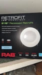 ((13)) Rab Retrofit Led Downlight 5"/6" Round Recessed 8W 850 Lumens 4000K White. Fixed Price $7.00.