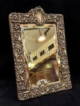 Stunning Dominick & Haff Sterling Silver Table Mirror. Birds ,folliage And Putti. Fixed Price $1200.00.
