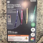 Utilitech 100-FT Plug-in Music Sync Color-changing Led Light Strip, Remote. Fixed Price $10.79.