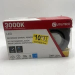 Utilitech Led 45-WATT Warm White 3000K Recessed Remodel Kit Inch Bronze. Fixed Price $34.95.