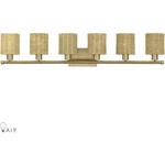 Livex Lighting 13706-48 Weavington Bathroom Vanity Antique Gold Leaf. Fixed Price $549.96.