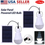 /2PACK 15W Solar Powered Led Rechargeable Bulb Light Outdoor Camping Yard Lamp. Fixed Price $11.99.