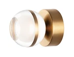 ET2 E24590-93NAB Swank Led Wall Light Sconce/flush Mount-natural Aged Brass. Fixed Price $234.00.