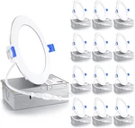 12 Pack 4 Inch Led Recessed Dimmable, 5000K Daylight, 750LM High Brightne. Fixed Price $138.99.