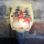 Winter Christmas Gnomes Glass Night Light Stony Creek Nib Frosted Decor. Fixed Price $16.04.