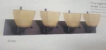 Nuvo Lighting 60-062 Copper Bronze 4 Vanity 29.5" W (OR2UP). Fixed Price $230.00.