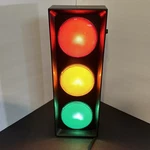Novelty Traffic Stop Lite F/x Plastic 3 Bulb Y2K 16X6 Flashes Lights. Fixed Price $31.99.