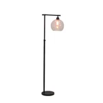 Fangio Lighting Stationary Downbridge Floor Lamp, Black W-1561BLK. Fixed Price $129.99.