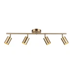 Globe Electric Pratt 4-LIGHT Track Lighting, Light, Matte Brass,. Fixed Price $121.17.
