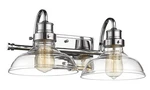 Millennium Restoration 2-LIGHT Bathroom Vanity In Chrome Polish Nickel. Fixed Price $136.00.
