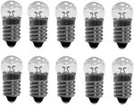 Pack E10 Mini Light Bulbs 12V 0.5A Screw Base Indicator. Fixed Price $14.99.