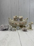 Precious Moments Noahs Ark Night Light Set Enesco Retired Porcelain. Fixed Price $125.00.