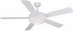 Litex Titan 52" Ceiling Fan With Light Kit, White Finish & Reversible Blades. Fixed Price $321.99.
