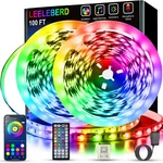 Leeleberd Led Lights For Bedroom 100 (2 Rolls Of 50FT) Ft, Multicolor. Fixed Price $21.82.