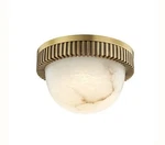Hudson Valley Lighting 1430-AGB Ainsley Flush Mount, High-aged Brass Finish. Fixed Price $424.95.