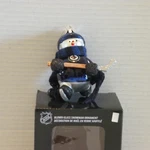 Nhl Winnipeg Jets Christmas Blown Glass Snowman Ornament My Evergreen W/box 4. Fixed Price $8.00.