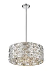 Z-lite Aludra 5 Light 18" Wide Crystal Pendant Dimmable 912P-CH. Fixed Price $125.99.