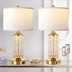 Modern Set 2 Usb Table Lamps With Led Night Light For Bedroom & Office. Fixed Price $99.99.
