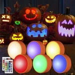 Halloween Led Flameless Pumpkin Lanterns Battery Operated Remote Rgb 6 Pack. Fixed Price $32.01.