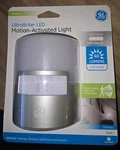 Ge Led Motion Sensor Night Light Plug-in 40 Lumens Soft White Silver 29844. Fixed Price $17.50.
