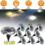 Lot Led Ground Light Solar Night White Atmosphere Lawn For Garden Pathway. Fixed Price $59.99.