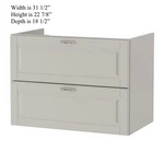 Ikea Godmorgon 503.876.45 Bathroom Sink Vanity With 2 Drawers Kasj Light Gray. Fixed Price $195.00.