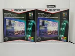Lot Of 2 Monster Multi Color Sound Reactive Usb Led Light Strip 6.5 Ft W/ Remote. Fixed Price $9.99.