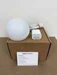 Amazon Echo Glow Smart Lamp Multi-color, White, S7RN5S, Night Light. Fixed Price $18.99.