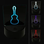 Guitar Outline 3D Illusion Led Night Light Sign Lamp. Fixed Price $19.99.