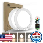 Apcens Wireless Motion Sensor Ceiling Light, 7.5" Ultra-thin 8000MAH Rechargeabl. Fixed Price $75.96.