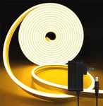 5M Neon Led Strip LIGHT,12V Warm White Rope Lights With Plug, Waterproof Dimm.... Fixed Price $35.64.