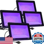 Qiyeka 4 Pack 150W Led Lights Flood Plug IP66 Waterproof. Fixed Price $113.87.