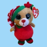 Ty Baby Beanies Merry Reindeer Plush Christmas Ornament 2012 Red Striped Hat 4". Fixed Price $6.30.