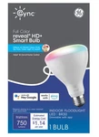 Ge Cync Full Color Reveal Hd + Smart Bulb - Indoor Floodlight Led BR30. Fixed Price $14.44.