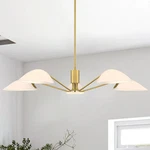 Mexo 5 Light Sputnik Glass Chandelier Gold Pendant Ceiling Fixture. Fixed Price $111.59.