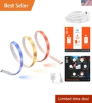 Dimmable 6.5FT Sylvania Smart Led Light Strip - 16 Million Colors & Wifi Control. Fixed Price $15.99.