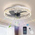 Tiny House Ceiling Fan W/ Led Light And Remote Control Low Profile Flush Mount. Fixed Price $49.99.