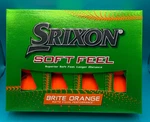 Srixon Soft Feel Pack 12 Brite Orange Golf Balls. Fixed Price $19.95.