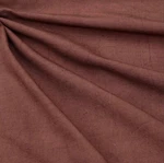 100% Flax Linen Fabric Medium Weight Piece Dyed Coffee Color By The Yard. Fixed Price $10.95.